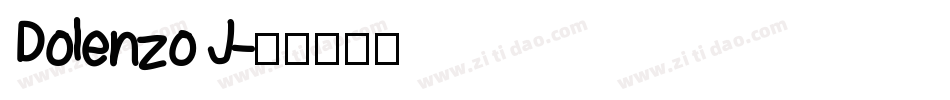 Dolenzo J字体转换